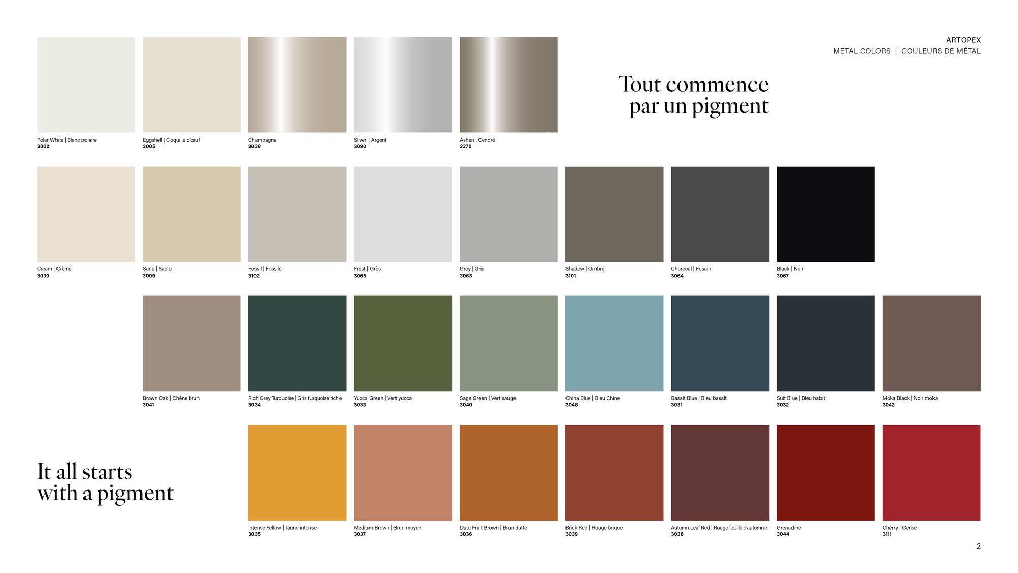 artopex-metal-colors